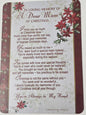 in loving  memory  of a dear mam  at christmas  graveside cards