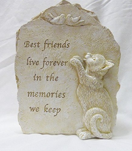 VANLON Cat W/Birds Memorial 23cm x 8.5cm x 17.5cm
