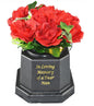 Memorial Graveside Roses Flowers Plaque Ornament Lights
