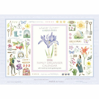 Judith Glover, Garden Days A4 Family Organiser 2026, Family Planners, Gift