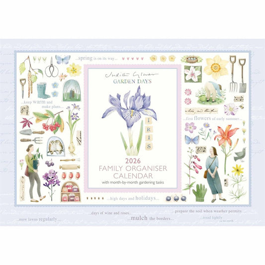 Judith Glover, Garden Days A4 Family Organiser 2026, Family Planners, Gift