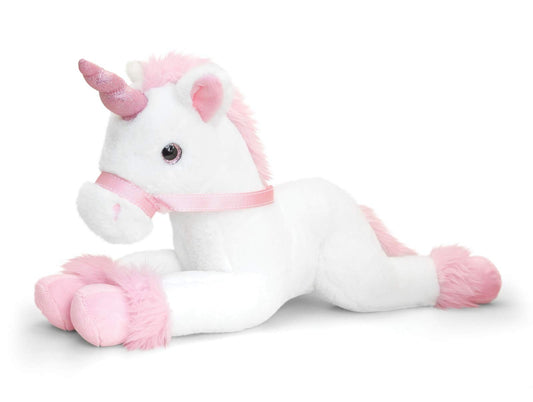 Keel Toys SF1563-W SF1563 70cm Unicorn 2 Asstd, Pink/White