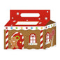 Gingerbread House Christmas Treat Boxes - Pack of 3