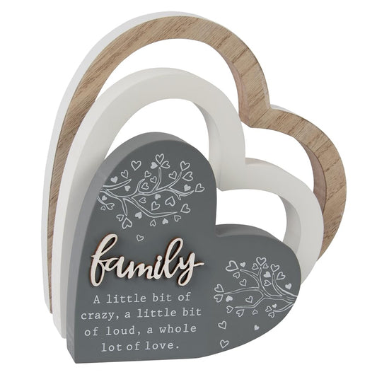 Lesser & Pavey Family 3D Heart Plaque for Gift & Decor | Ideal Signs & Plaque Birthday Gifts for Women & Men | Designed By Love and Affection | Lovely Plaques for Home & Office