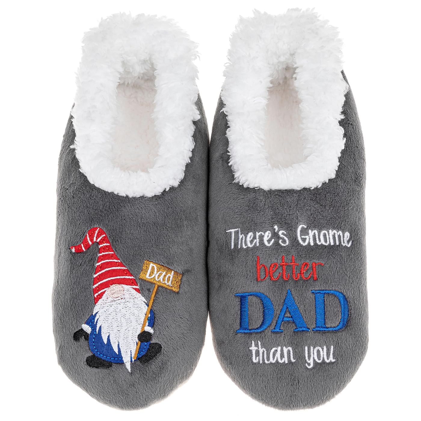 Snoozies! Men's Pairable Slippers - Super Soft Sherpa Fleece, Non-Slip Sole - Sizes 6-13