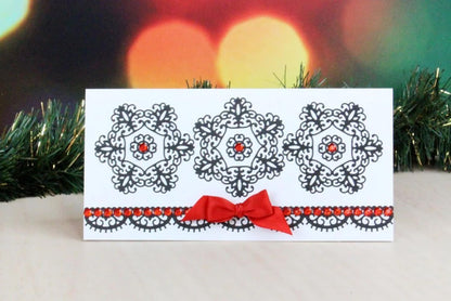 Tattered Lace Snowflake Doily, Metal, Silver, 9.8 x 11 x 0.02 cm