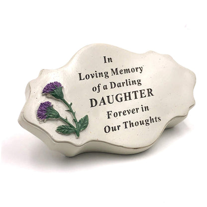 Daughter memorial remembrance Thistle Graveside Ornament