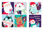 Christmas Cards - 30 Kids School Pack - Cute Characters