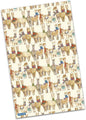 Emma Ball Alpacas and Angora Goats Cotton Tea Towel Printed in The UK
