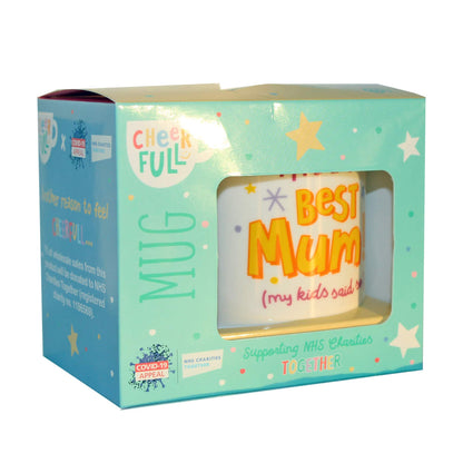 Bright and Cheerful China Mug Mother's Day Gift - The Best Mum