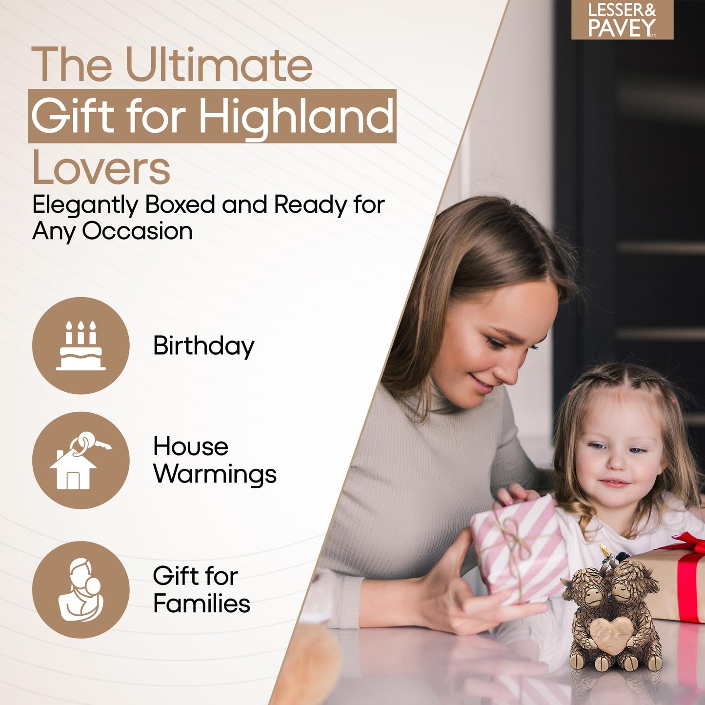 Lesser & Pavey Highland Cow