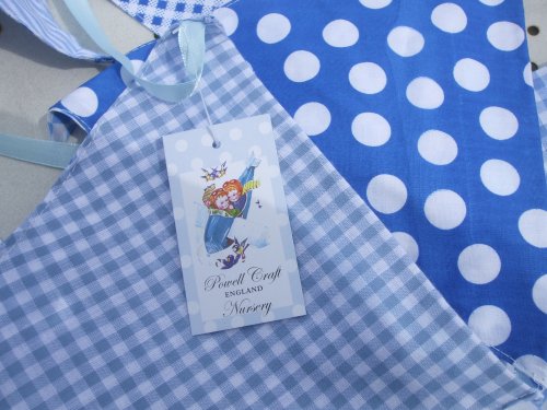 Powell Craft Handmade Blue Bunting - Perfect for Nursery / Babies Room / Play Room
