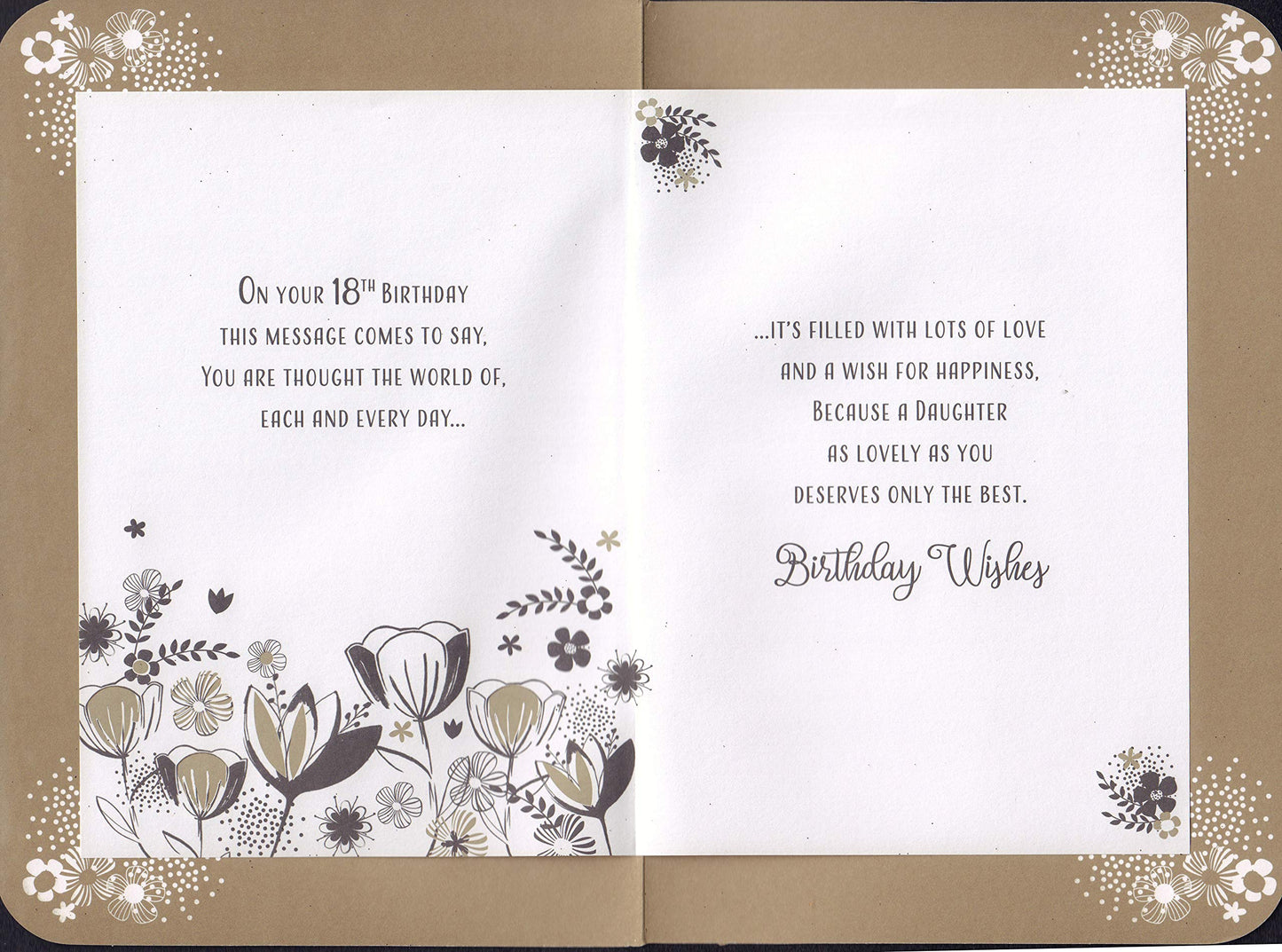 Daughter On Your 18th Birthday". Card Comes in A Decorative Box.