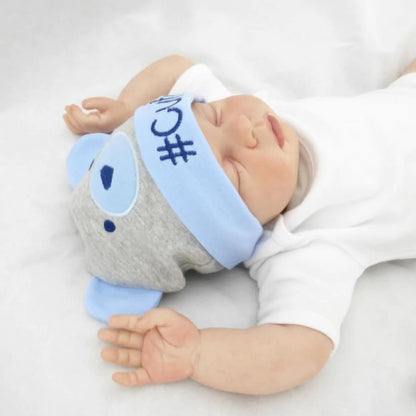 Boys Hat And Socks Set 0-6 Months Grey/Blue