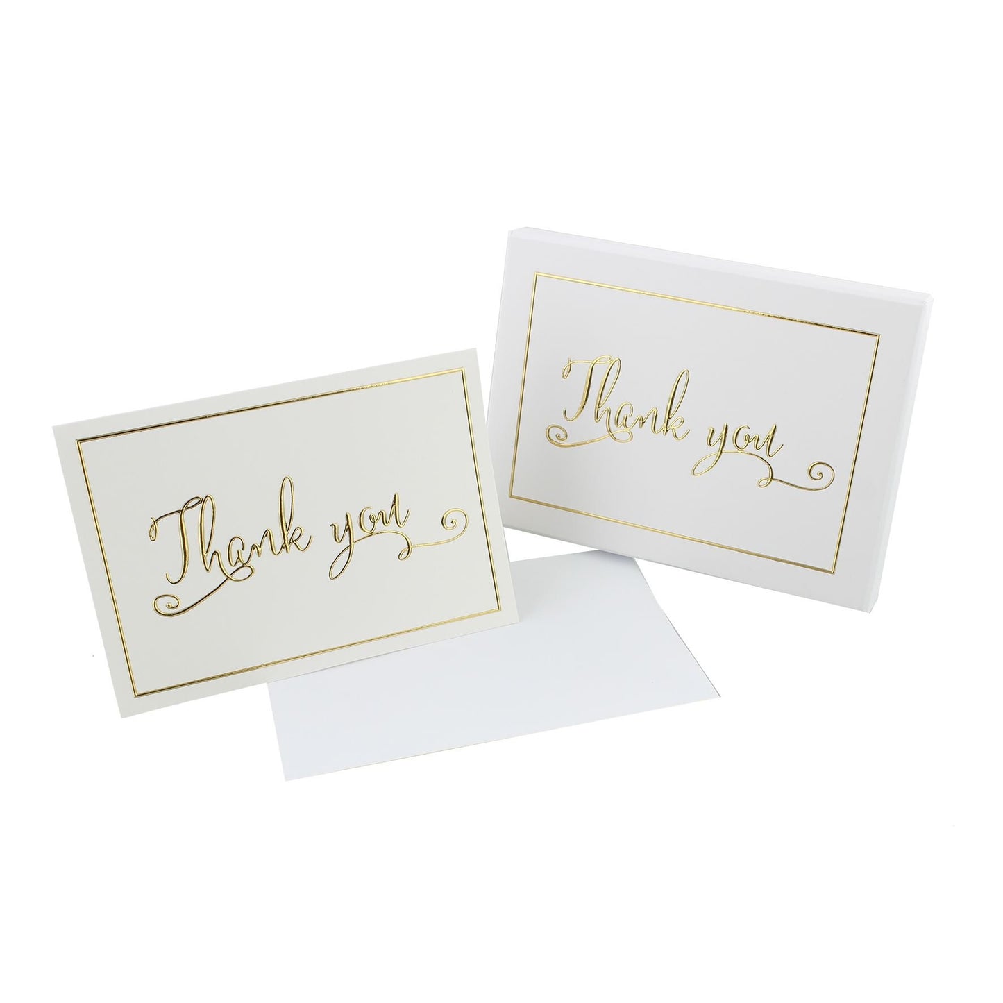 Always And Forever Wedding Gift - Gold Foil Thank You Cards - 12cm - WG710