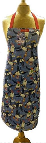 christmas puffin apron