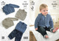 King Cole 4154 Knitting Pattern Baby Waistcoat Cardigan Slipover and Sweater