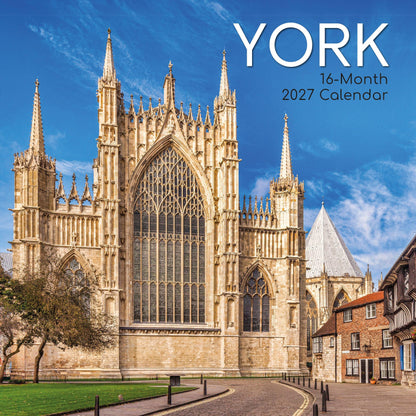 TGSC | York 2026-2027 Calendar, 16-Month Square Wall Calendar (Sept 2026-Dec 2027), UK Planner with Historic City Photography, Home or Office Organiser | 30 x 30 cm