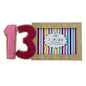 13th Birthday Photoframe with Sparkling Number Thirteen