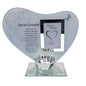 David Fischhoff special grandad heart plaque & t-light holder glass