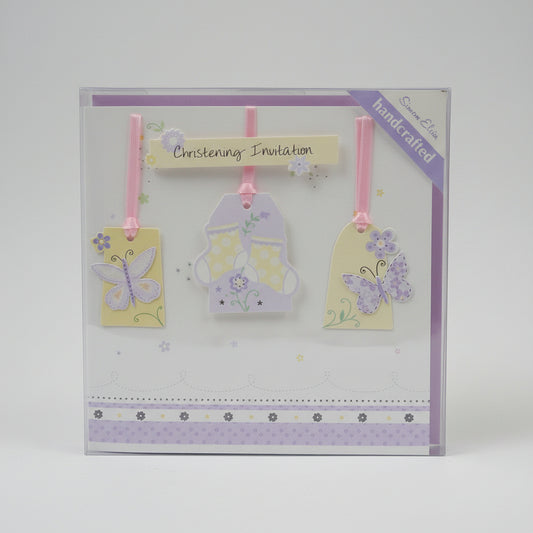 christening invitation hand crafted