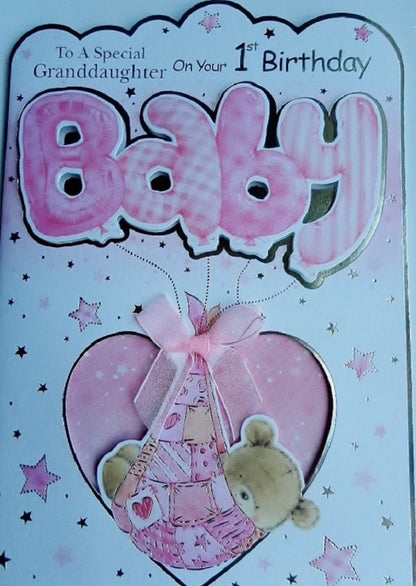 Oli Bear A Special Granddaughter on your 1st Birthday - at Alexander's