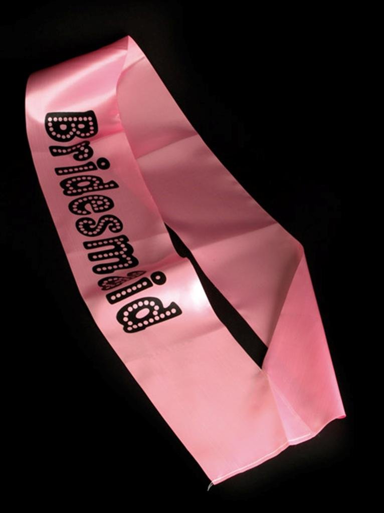Alandra Party MISS-200 Bridesmaid Sash Miss Behave, Pink, One Size