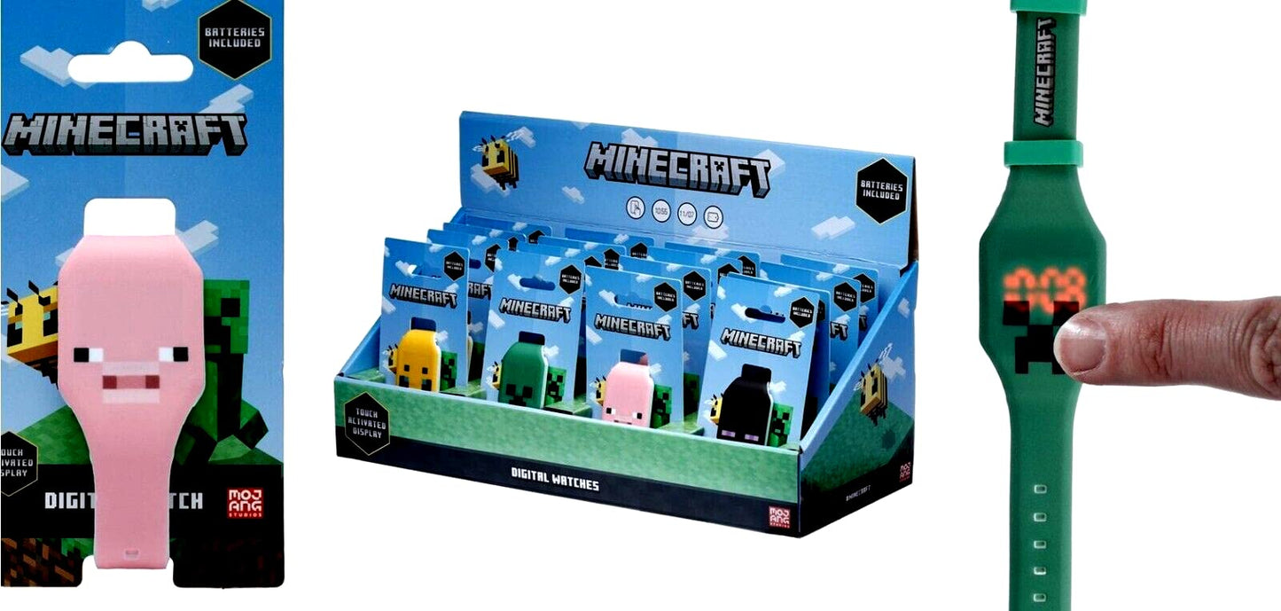 Puckator WATC20 Minecraft Faces Silicone Digital Watch