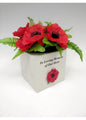 In Loving Memory of our Hero Rosebowl Grave Memorial Vase
