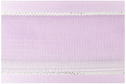 CLUB GREEN ORG.SAT/EDGE RIB 23MMX25M LILAC/SILVER, Fabric, 11 x 11 x 3.08 cm