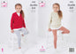 King Cole 5705 Knitting Pattern Girls Cardigan and Sweater in Big Value Tweed DK, Multi, 22'' - 30''