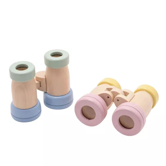 Bambino Wooden Binoculars  blue