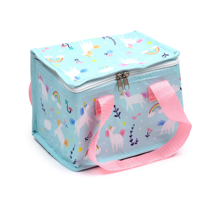 Puckator RPET Cool Bag Lunch Bag Unicorn Magic Themed - Made from Recycled Plastic Bottle - Insulated Lunch Bag for Women Men Children - Lunch Box Bag for Work & School - Beach Picnic Accessories