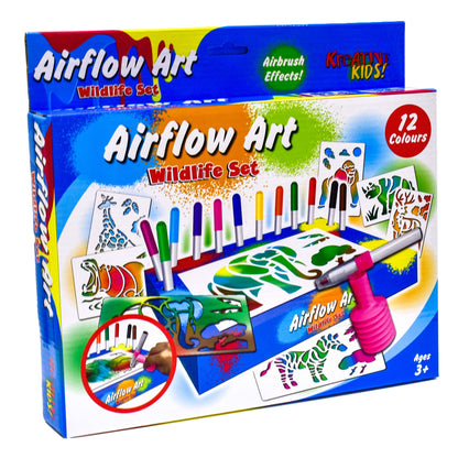 Kreative Kids Wildlife Air Flow Pens Playset In Hanging Box