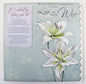 Sad Loss of Wife ~ Deepest Sympathy Condolence Card + Detachable Pocket Keepsake