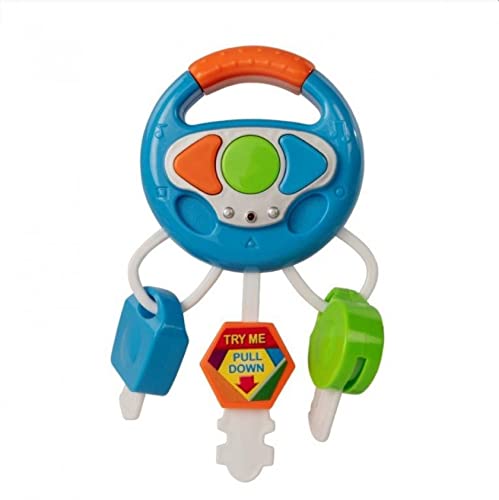 HTI Tiny Tots My 1st Keys Chain Set- Fun Sounds & Flashing Lights- Early Learning Toys
