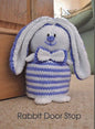 Knitting Pattern Rabbit Doorstop. Easter Animal Knitters Leaflet. Knit Cute Bunnies Handmade Gifts. Fun Quick & Easy Beginner Rabbit Soft Toy UK Knits - UK Knitting Pattern