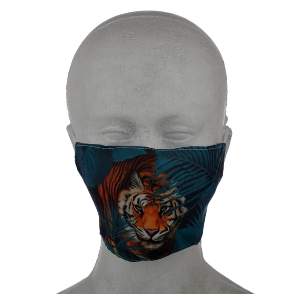 Puckator Re-Usable Washable Face Coverings Masks Breathable (Adults Tiger)