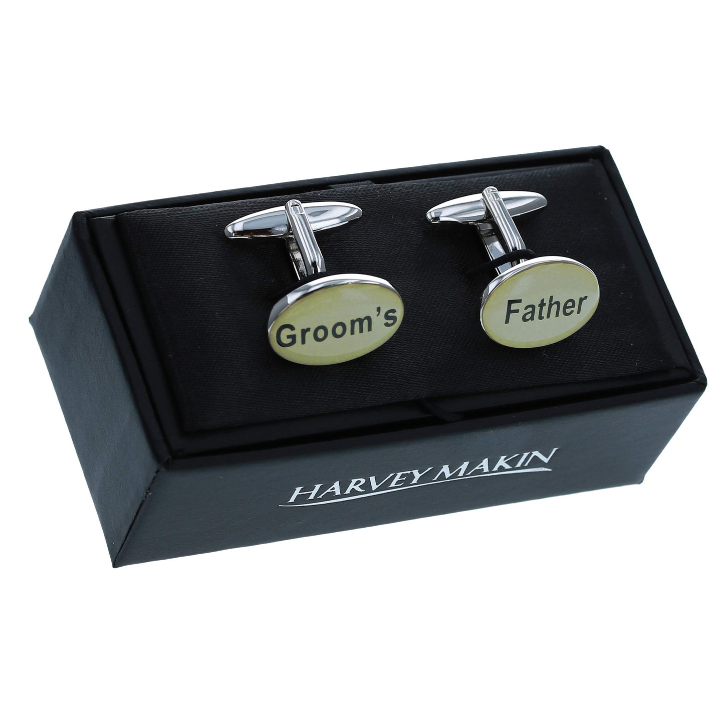 Harvey Makin Groom's Father Cufflinks in Giftbox