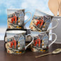 Sandy Bay Mugs Set of 4 Ceramic Hot Drinks Tea Coffee Mug Kitchenware Gift Box