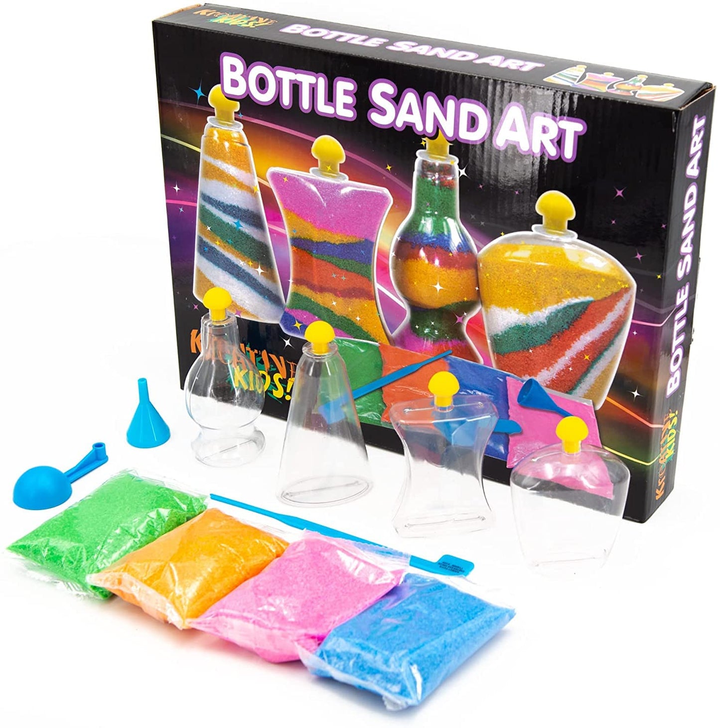 Kreative Kids Bottle Sand Art Set - Childrens Arts & Craft Activities