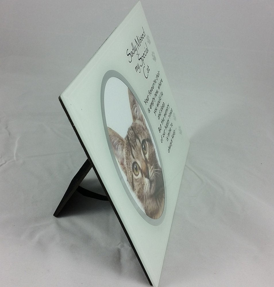 Sadly Missed My Special Cat Memorial Photo Frame