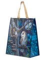 Puckator Lisa Parker Fairy Tales Owl and Fairy Reusable Shopping Bag - Shoulder Bags -Big Foldaway Handbags for Women - Canvas Tote Bags for Women - Hand Bag - Large Ladies Bags - Aesthetic Stuff