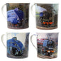Lesser & Pavey Assorted Train Mugs, Multicoloured, Set of 4
