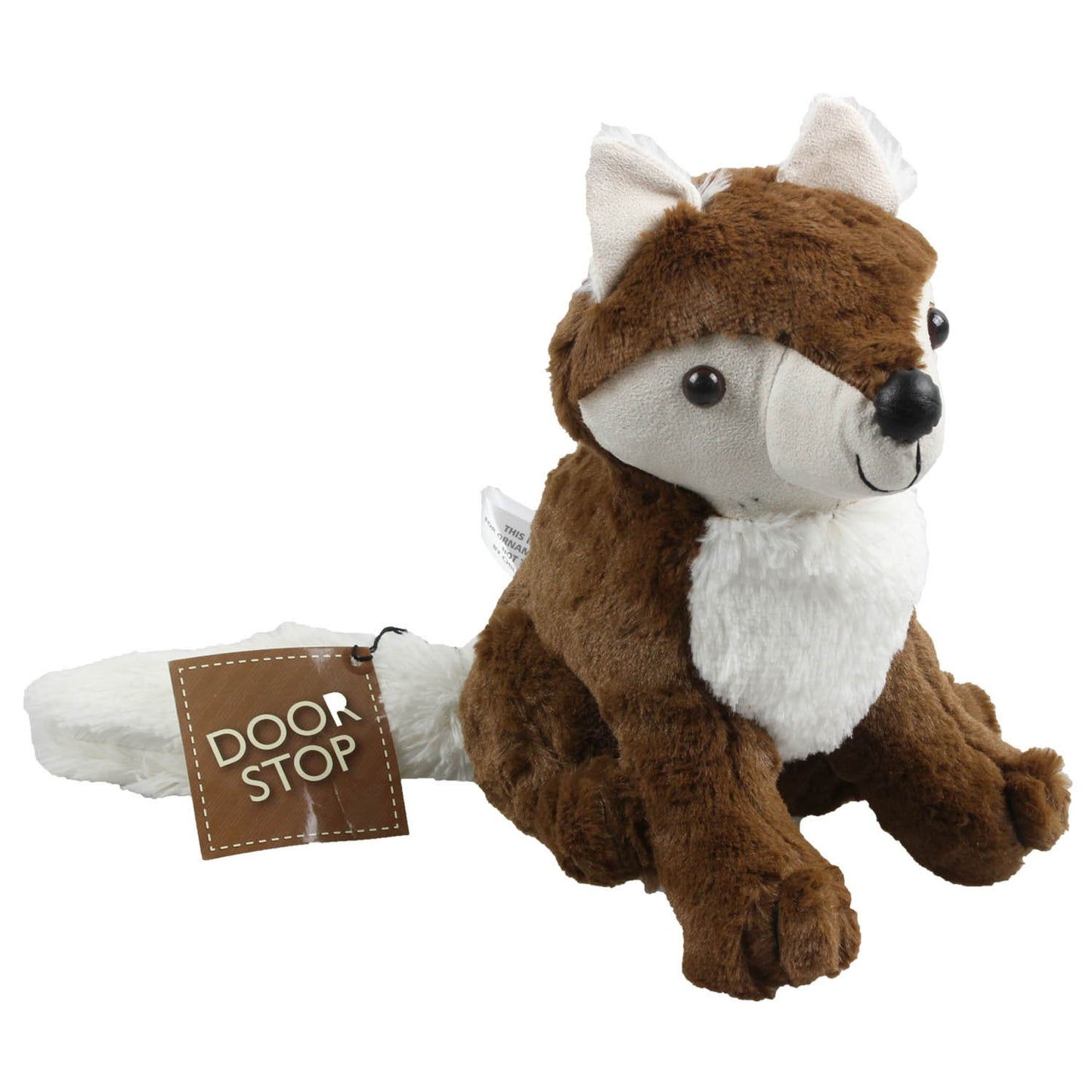 Cute Fox Doorstop Brown Faux Fur Fabric