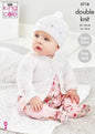 King Cole 5718 Babies Blanket Cardigan DK Knitting Pattern