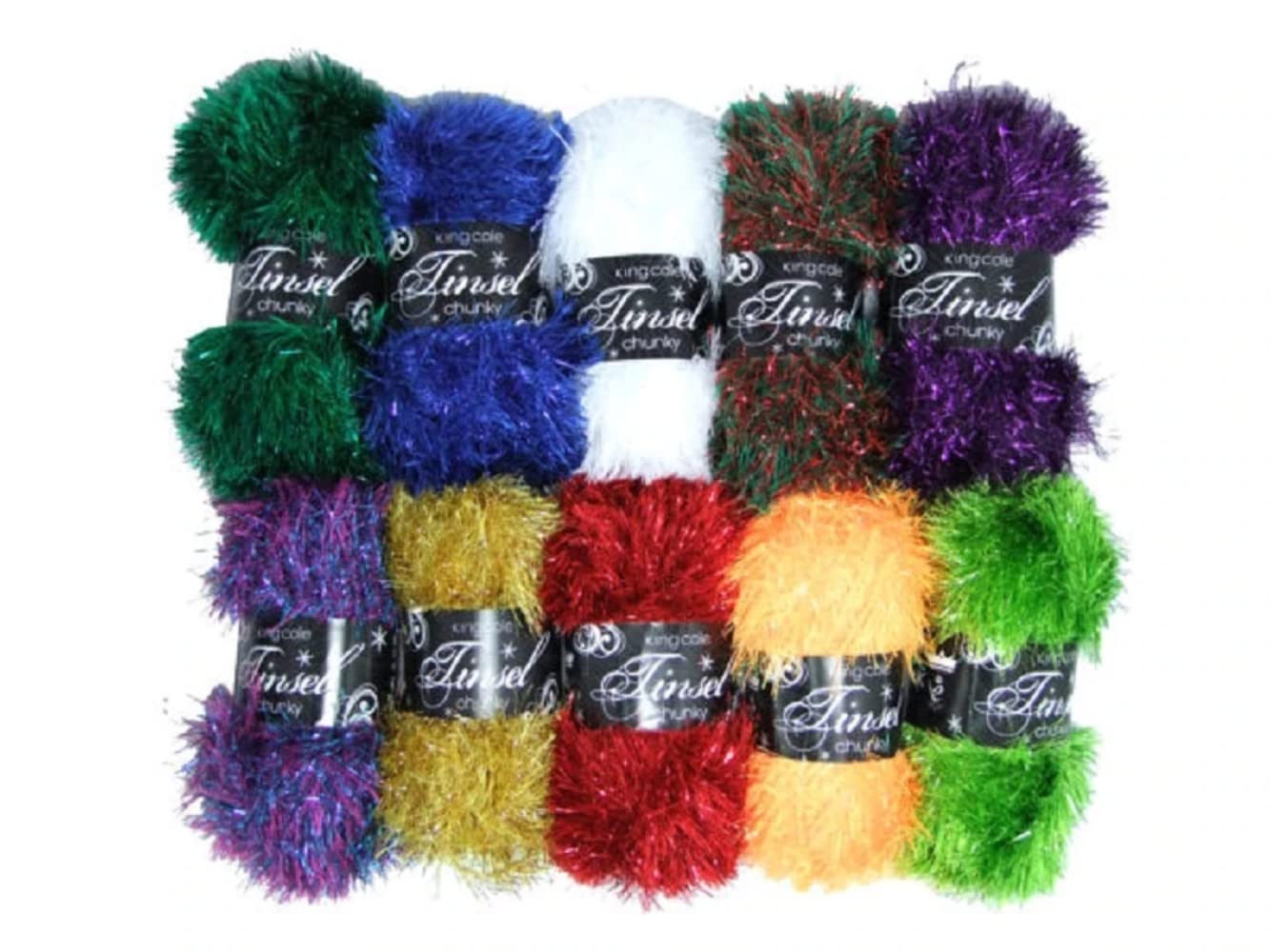 King Cole Tinsel Chunky Knitting Wool/Yarn 50g