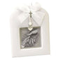 Impressions Padded Christening Photo Frame with Cross & Heart