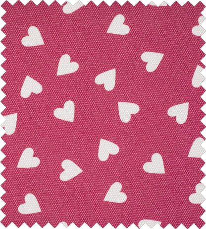 Hobby Gift MRM/189 | Raspberry Heart Print Med Sewing Basket | 18½x26x15cm