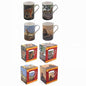 Lesser & Pavey Safari Big Cats Boxed Mugs Set of 4 Ceramic Animal Print Reusable Home Coffee Cup